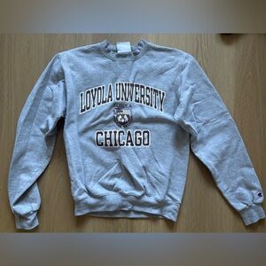 Champion Gray Loyola University Chicago Crewneck Sweater